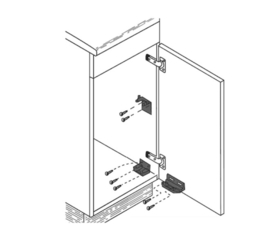 Afvalemmer Rond inbouw grijs 13 liter