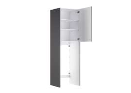 63,2 cm wasmachine / droger kast MUKI antraciet