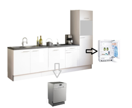 Bengt pantry keuken opstelling 280x60cm incl apparatuur