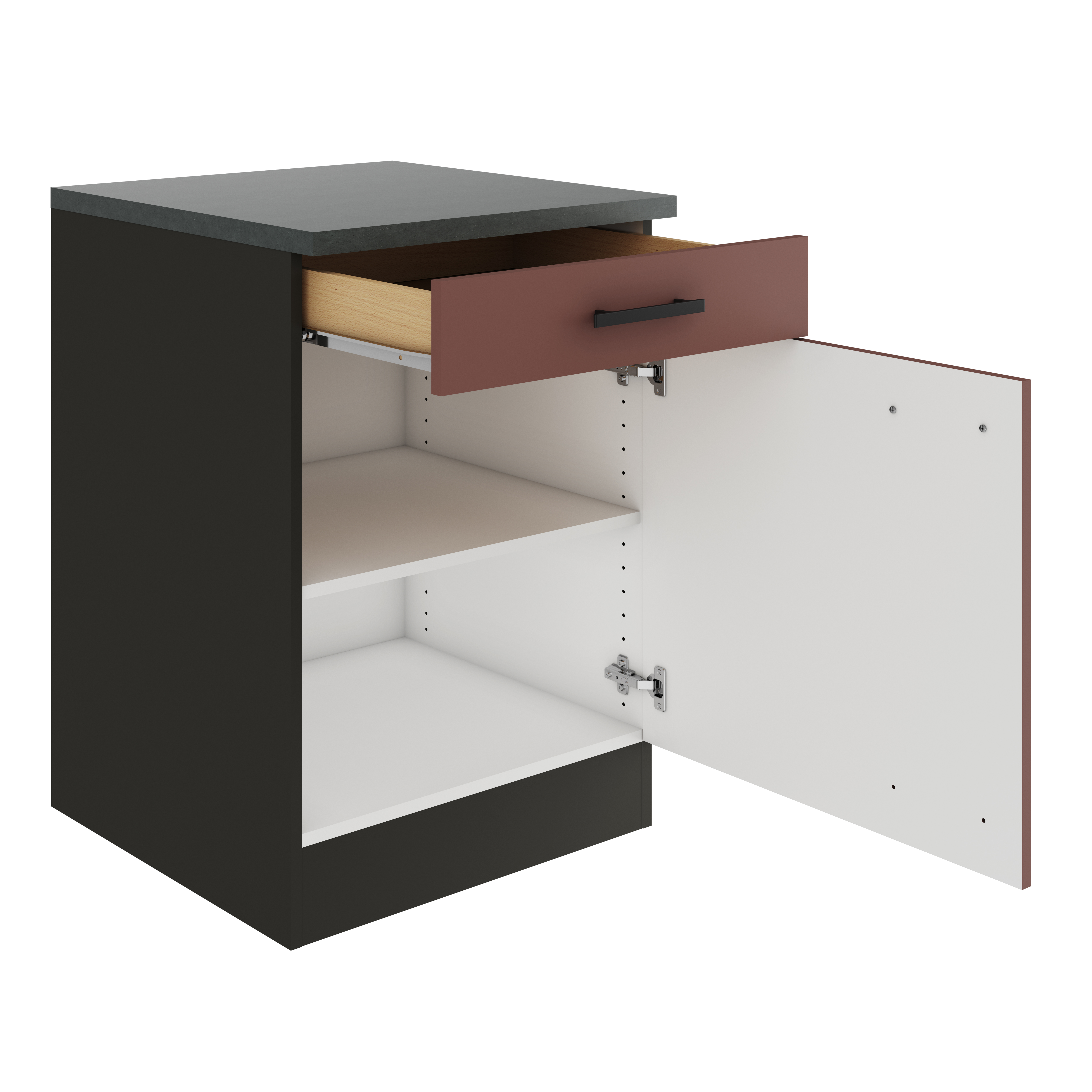 Onderkast 1x lade 1x legplank Nizza 60x57x82cm