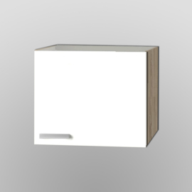 Bovenkast Zamora wit met licht eiken design 60x57,6
