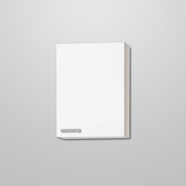 Bovenkast hoog Genf wit met akazia design 50x89,6