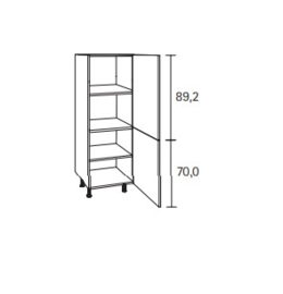 Lage voorraad kast 60 x 173,4 x 58,4 cm Ingvar antraciet