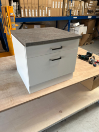Onderkast 60 cm tbv Droger en of wasmachine MUBO wit