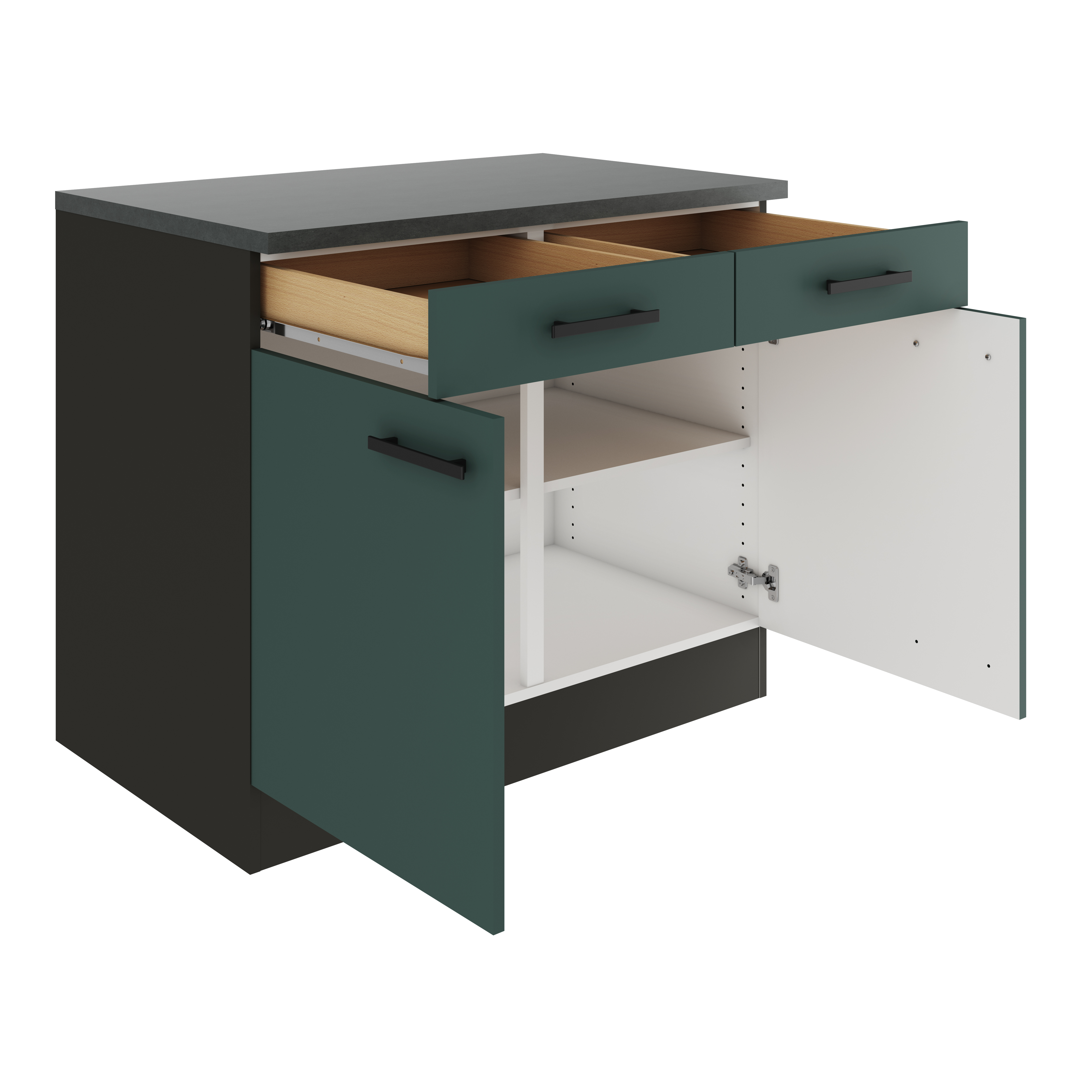 Buffet onderkast Nizza 2 deur 2 lades 100x57x82cm