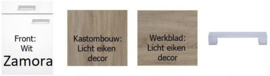 wit /eiken keuken pantry opstelling 150x60cm