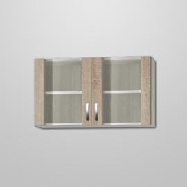 Bovenkast Neapel 100x57,6 glas deuren