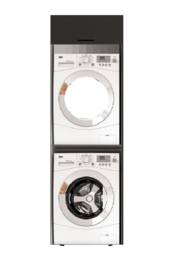 63,2 cm wasmachine / droger kast MUKI antraciet