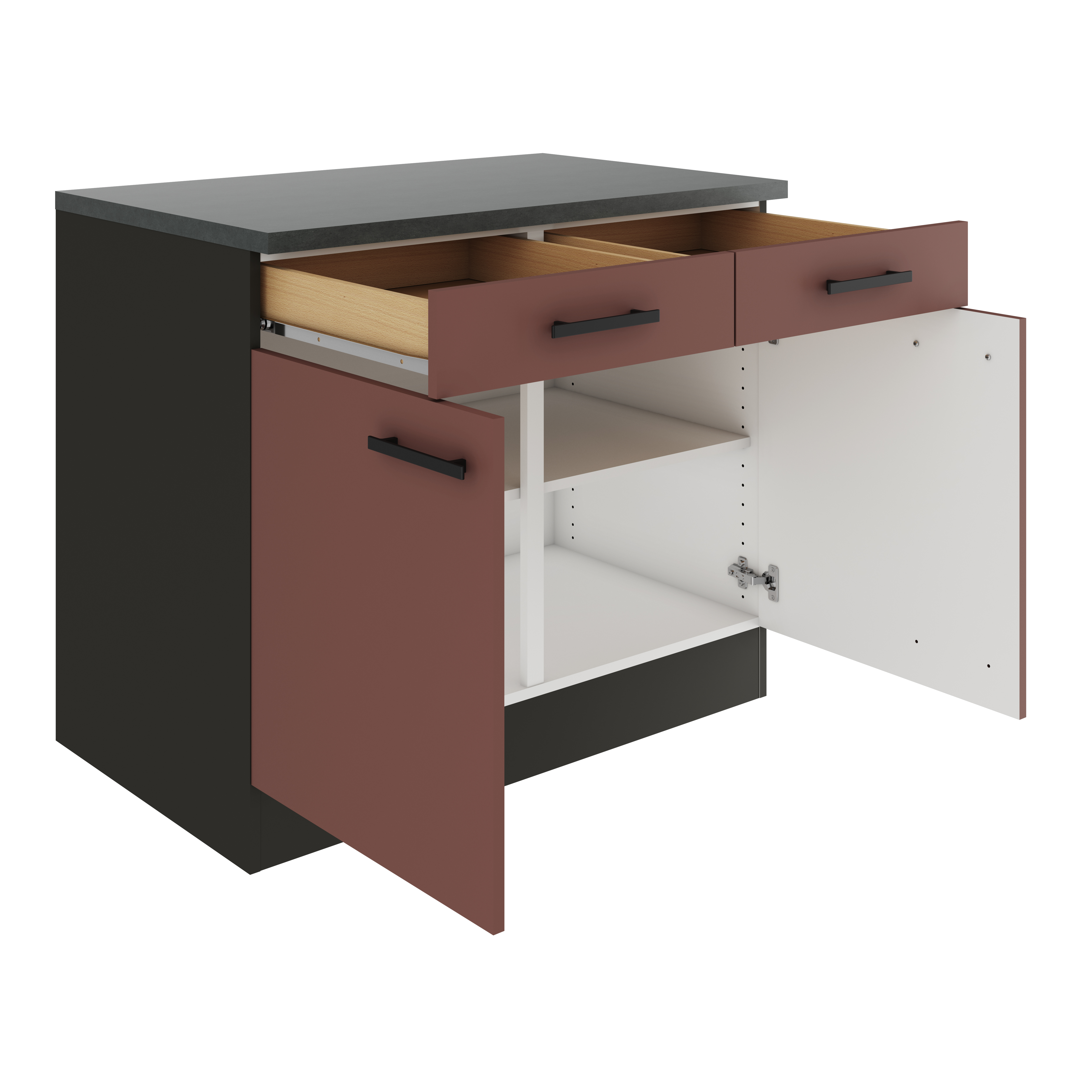 Buffet onderkast Nizza 2 deur 2 lades 100x57x82cm