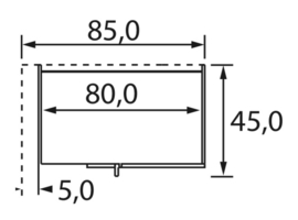 Hoek bovenkast MATS 85 x 70,4 x 45 cm