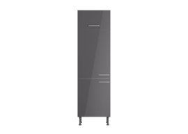 Hoge koelkast kast 60 x 211,8 x 58,4 cm Antraciet Hoogglans Jonte
