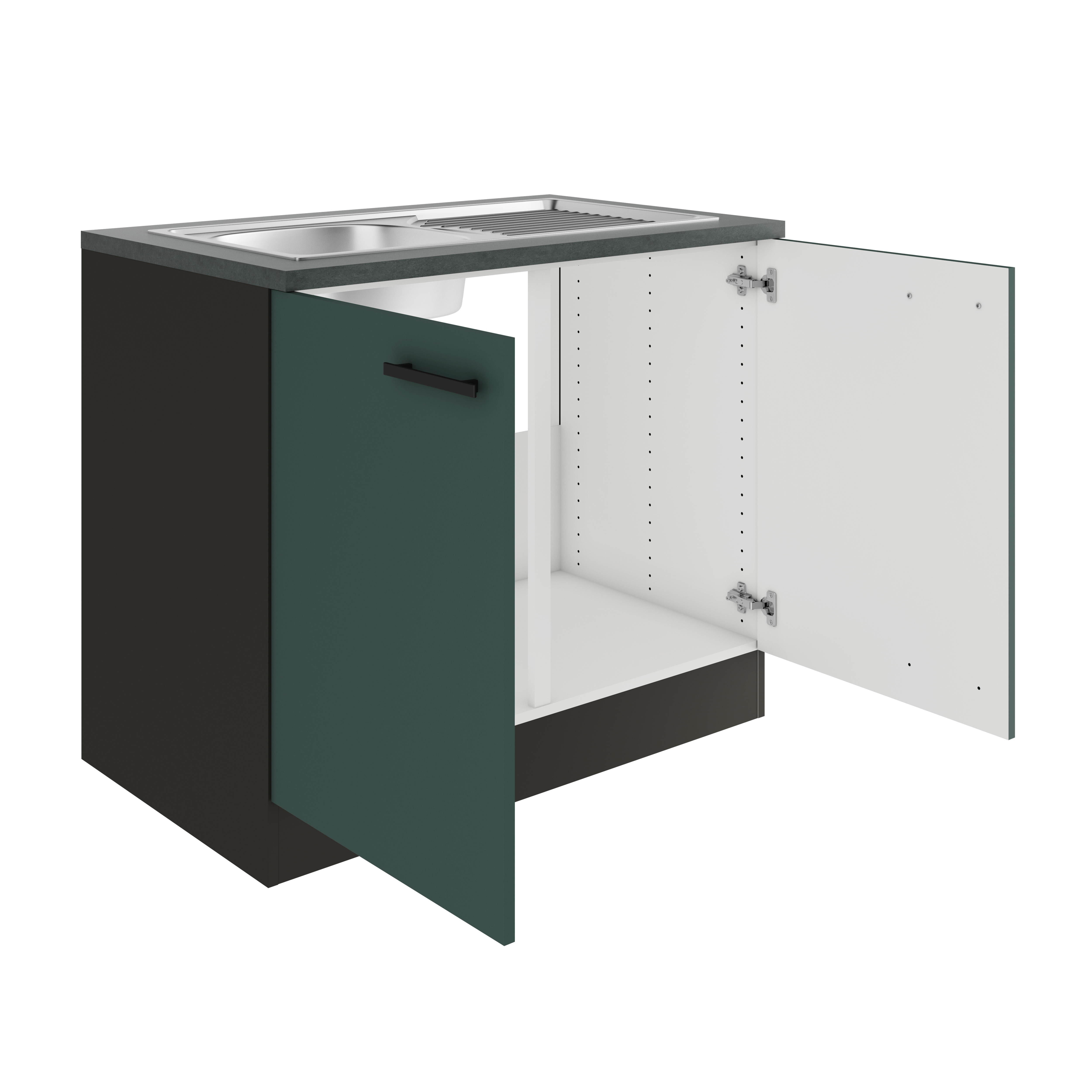 Spoel onderkast 2 deuren Verona 100x57x82cm