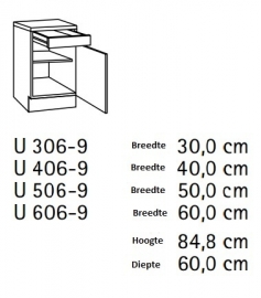 Onderkast Imola 30x60x85