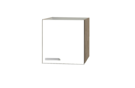 Bovenkast Zamora wit met licht eiken design 50x57,6