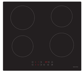 PKM IF4N inductiekookplaat 60 cm zelfvoorzienende aanraakbediening 9 warmtestanden