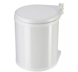 Afvalemmer Rond inbouw wit 13 liter