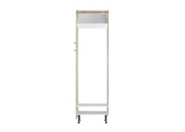 Hoge koel vries kast 60 x 211,8 x 58,4 cm Erik Wild eiken