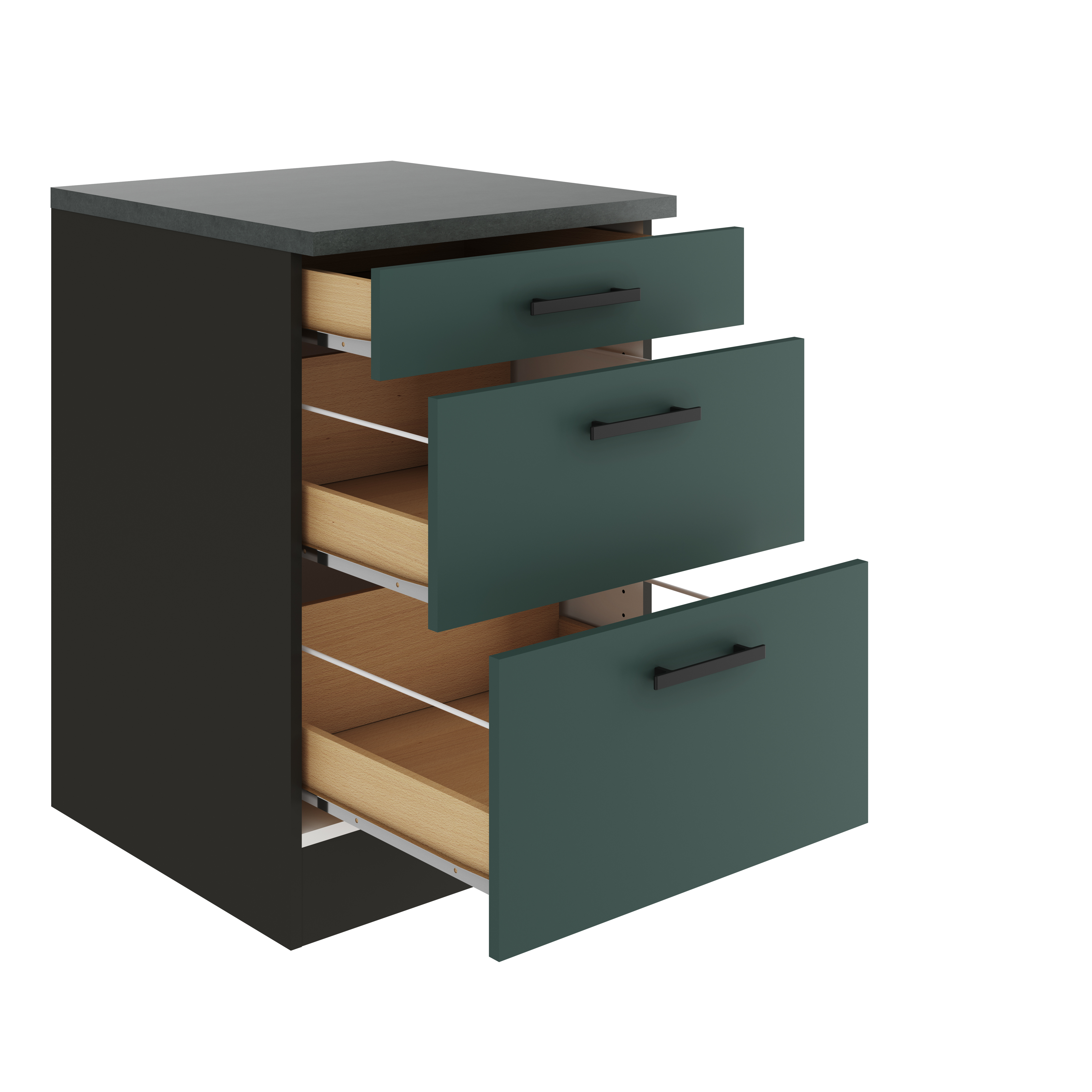 Onderkast 3x lades Verona 60x57x82cm