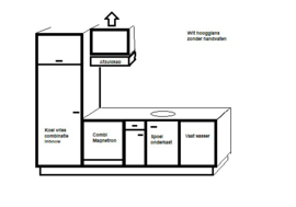 complete wit hoogglans keuken Sina818