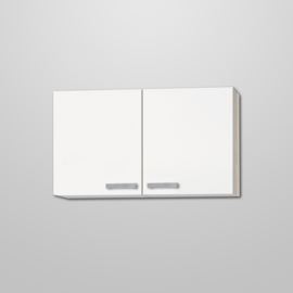 Bovenkast Genf wit met akazia design 100x57,6 cm