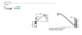 Lagos keuken glaskast 270cm excl apparatuur