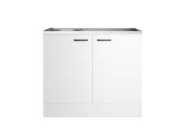 Spoelbak met onderkast 100x50x88 cm wit