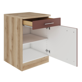 Onderkast 1x lade 1x legplank Bari 60x57x82cm