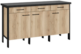 Buffetonderkast 158 cm Lenox wild eiken / graniet