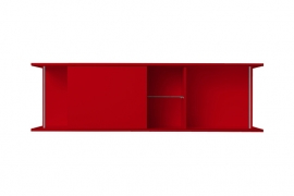 Onderblok met schuifkast Rood 150x60 cm