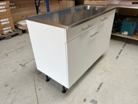 Kichenette keukenblok met RVS werkblad 122x60cm Bengt