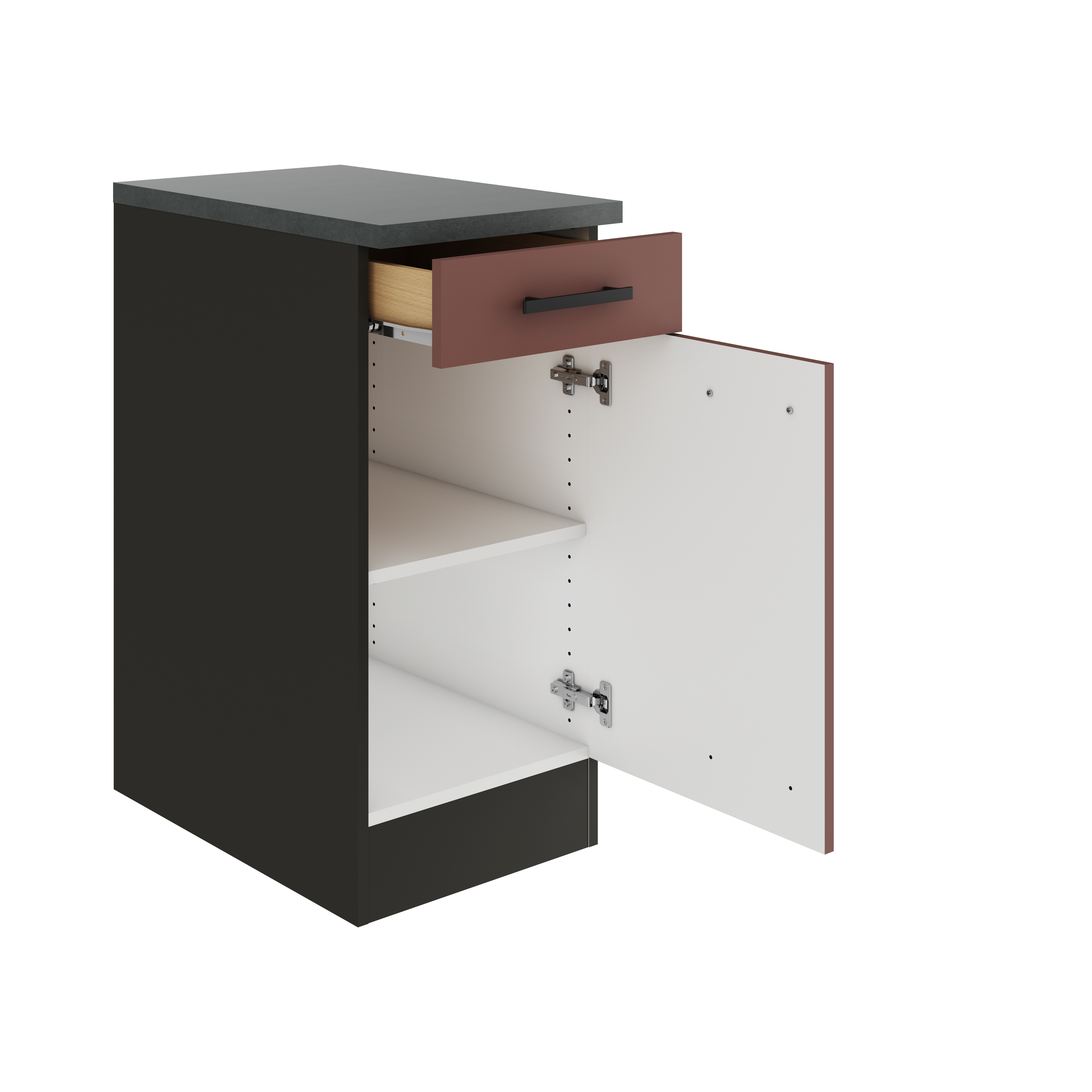 Onderkast 1x lade 1x legplank Nizza 40x57x82cm