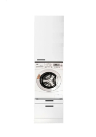 232 cm wasmachine / droger kast MUBO wit