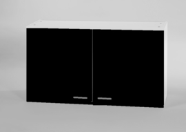 Bovenkast 100 x 57,6 x 34,6 cm mat zwart