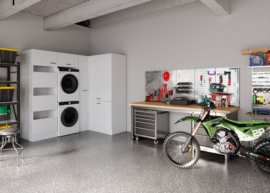 60 cm wasmachine / droger kast MUBO wit