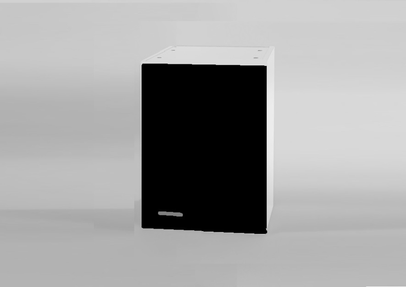 Bovenkast 40 x 57,6 x 34,6 cm mat zwart