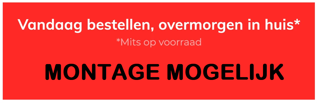 Montage is mogelijk bij Keuken-actie.nl