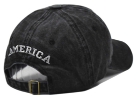 USA baseball cap zwart