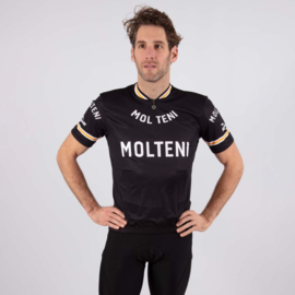 Retro Molteni zwart wielershirt - Rogelli