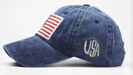 USA baseball cap blauw