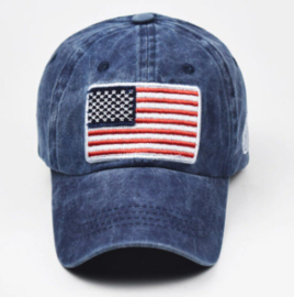 USA baseball cap blauw