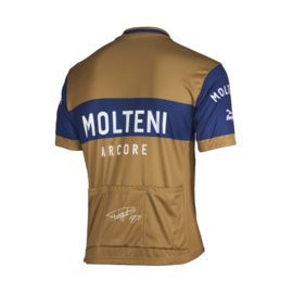 Retro Molteni bruin wielershirt - Rogelli