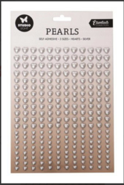 Pearls hartjes zilver