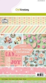 Papier pakket A5:  Sweet Vintage Christmas