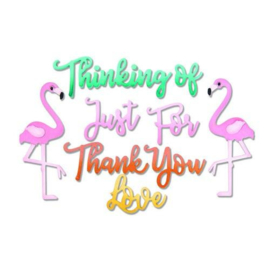 Sizzix: Flamingo / Thank you