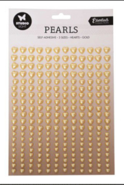 Pearls hartjes goud