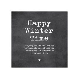 Kerstkaart Happy Winter Time Cozynights  | Dots lifestyle