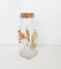 Jar met droogbloemen Studio EEKE L