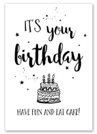 Kaart It`s your Birthday | Jots