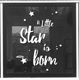 Geboortesticker Little Star is born