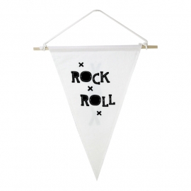 Muurvlag XOXO & Rock&roll